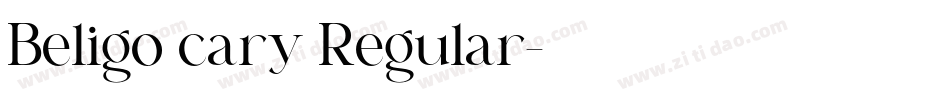 Beligo cary Regular字体转换